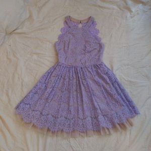 Francescas Lilac Lace Dress